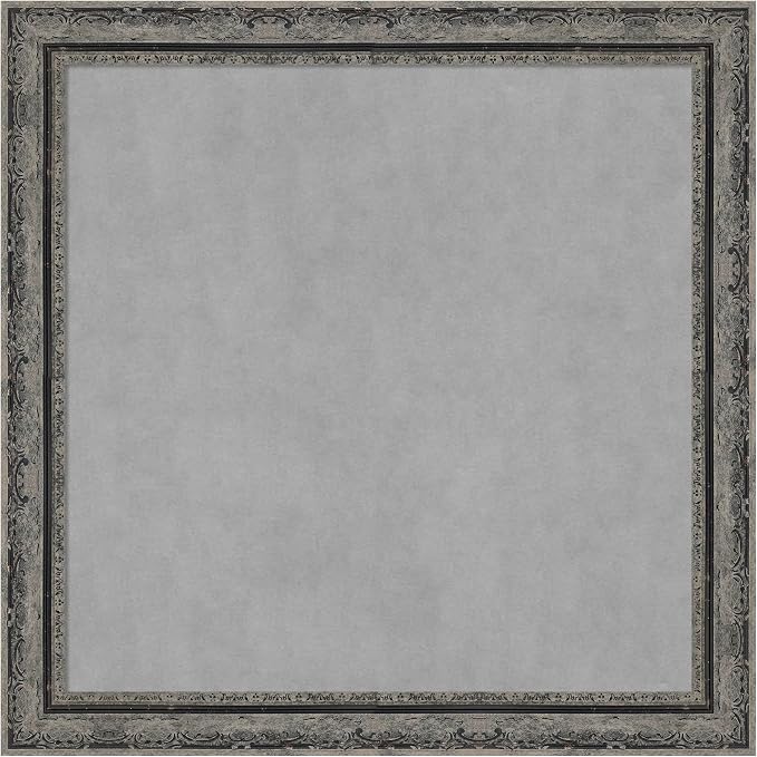 Amanti Art Black Framed Magnetic Board 28x28 Medium Vision Board by AmantiArt