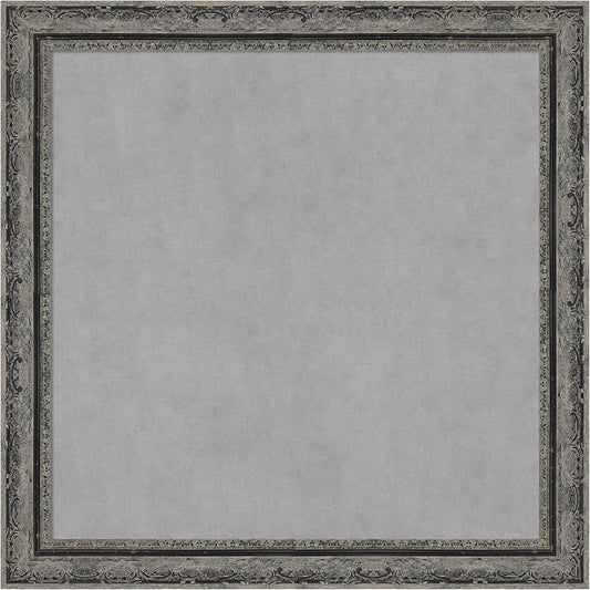 Amanti Art Black Framed Magnetic Board 28x28 Medium Vision Board by AmantiArt