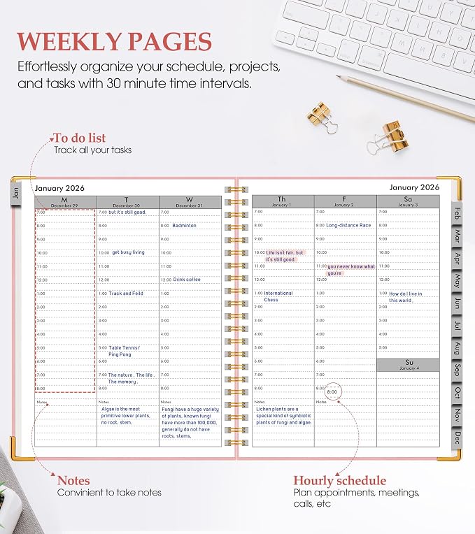 2026 Planner, Weekly and Monthly Calendar Planner from January 2026 - Image 3