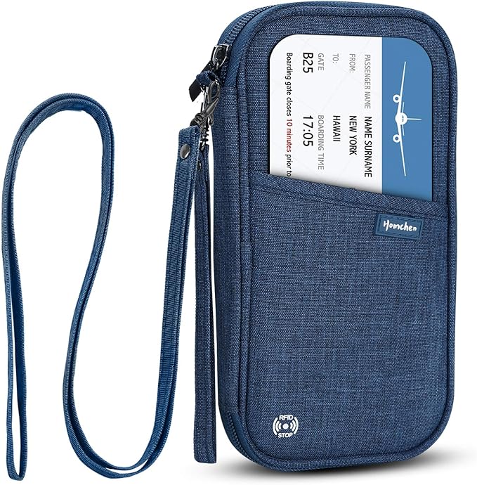 RFID Family Passport Wallet Holder Waterproof, Travel Document Organizer Credit by jiemei