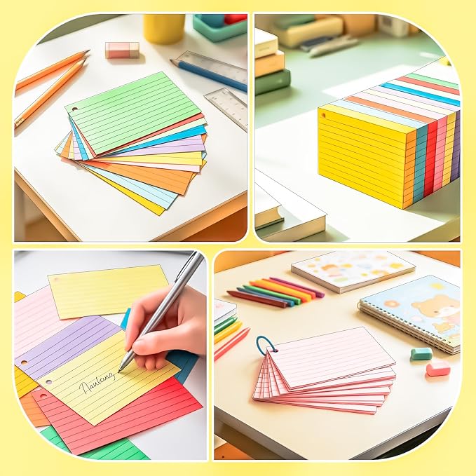 1200PCS Colored Index Cards 3x5 Inch Flash Cards - Image 6