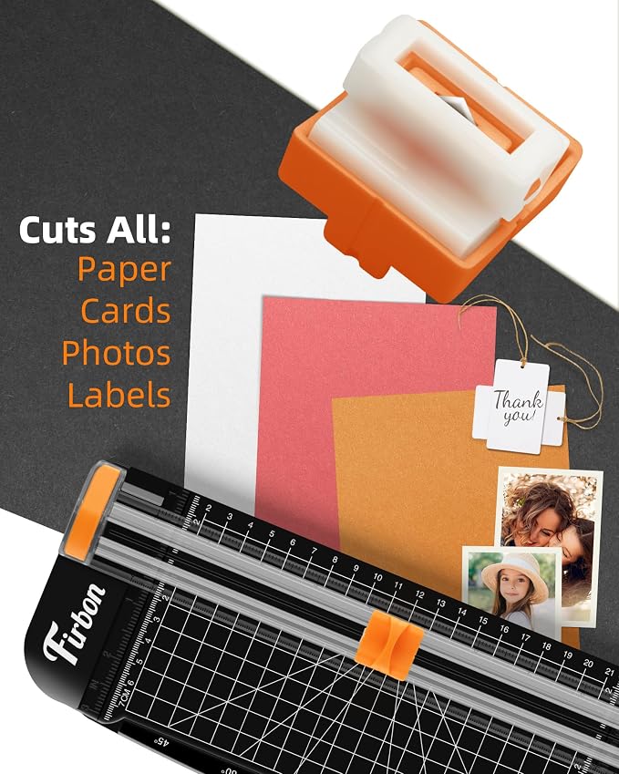Firbon 2Pcs Refill Blades for A4 A5 Paper Cutter, Spring-Loaded Safeguard - Image 4