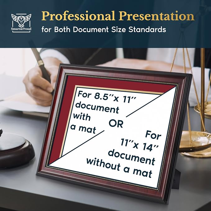 Wooden College Diploma Frame 8.5 x 11 - Image 4