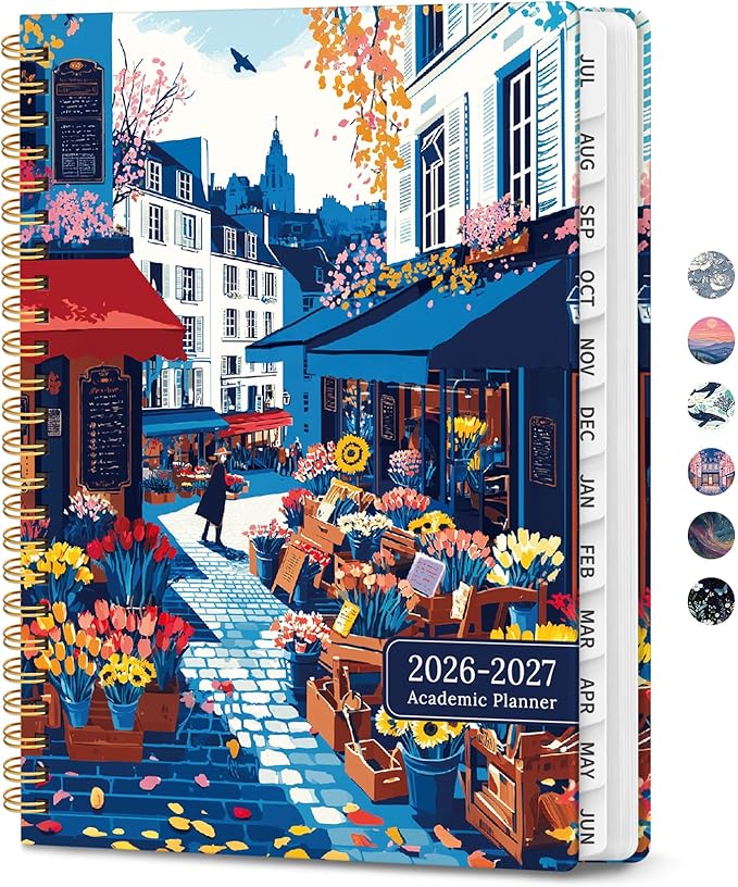 Planner 2026-2027, Monthly and Weekly Academic Planner July 2026 by Zotia