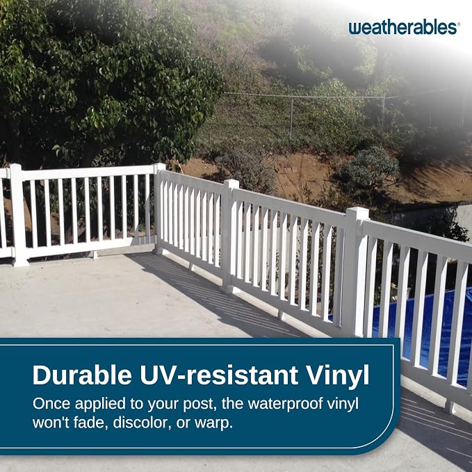 Weatherables 4x4 Post Sleeve – Weatherproof Premium Outdoor Vinyl Post Cover - Image 5