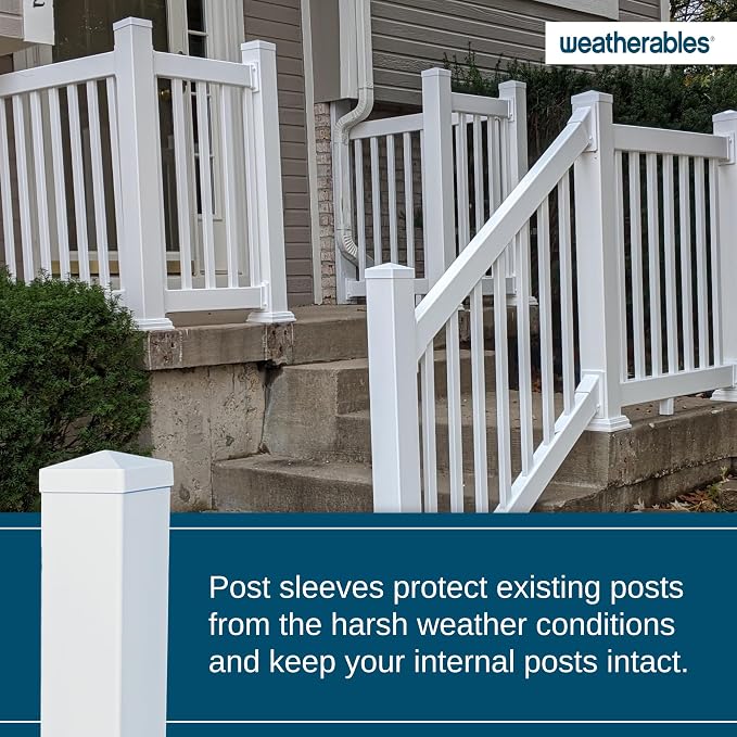 Weatherables 4x4 Post Sleeve – Weatherproof Premium Outdoor Vinyl Post Cover - Image 6