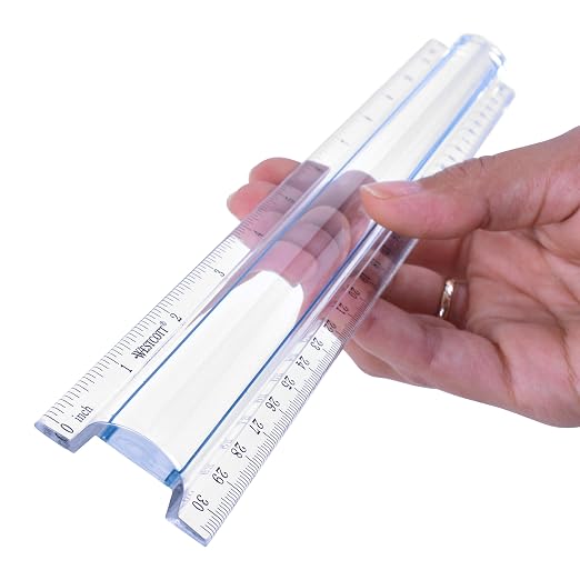 Westcott 15571 Clear Data Processing Magnifying Ruler, 12 Inch - Image 2