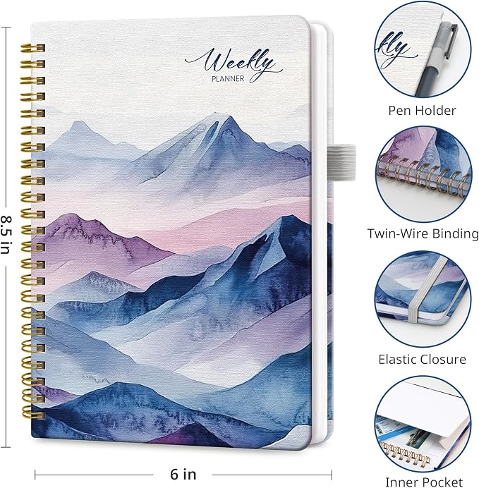 Taja Undated Weekly Planner, Weekly To Do List Notebook - Image 3