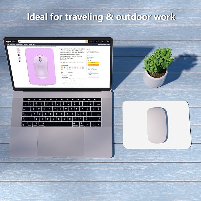 Dapesuom Small Mouse Pad, 6 x 8 Inch Thick Rubber Premium-Textured Non-Slip - Image 7