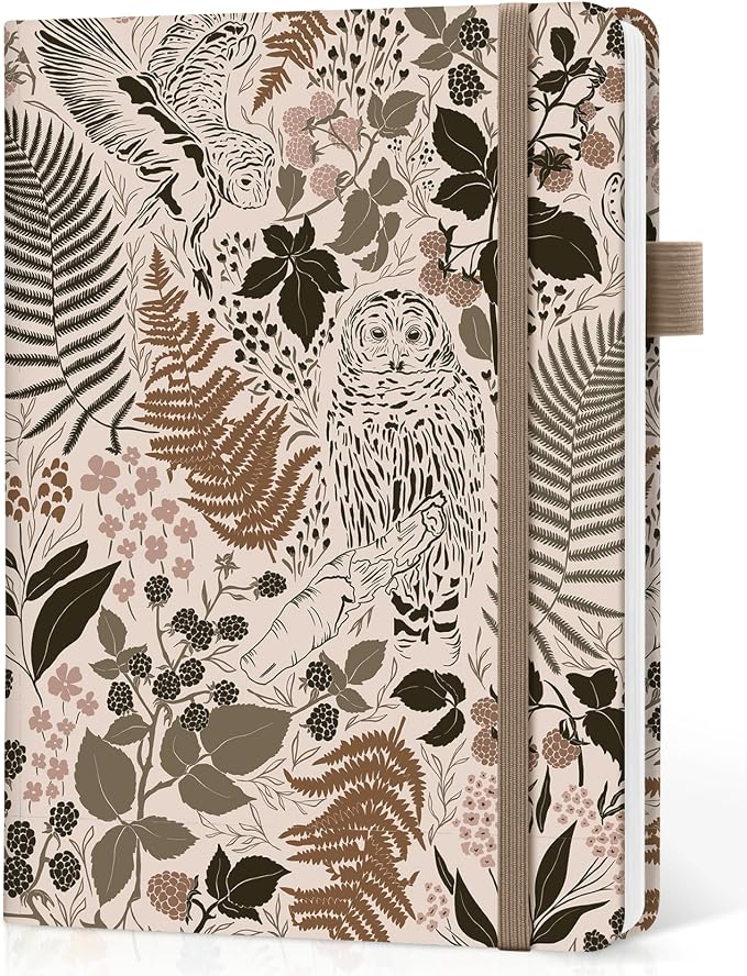 Dotted Journal Notebook for Women & Men, Hardcover Leather Journal for Writing by Taja