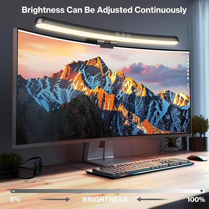 Monitor Light Bar, Curved Computer Monitor Lamp - Image 4