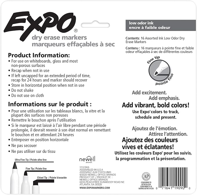 EXPO Dry Erase Markers, Fine Tip - Image 15