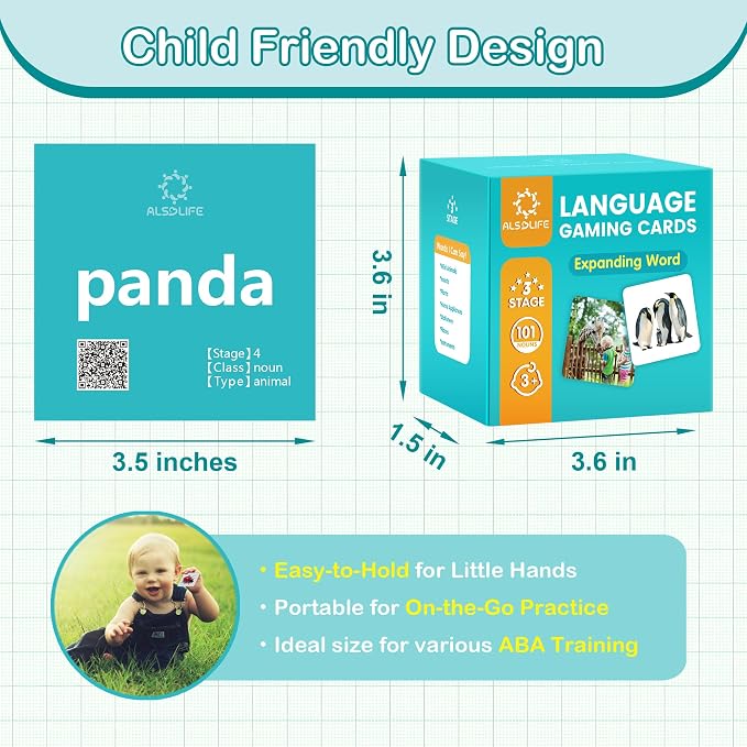 100 Nouns Flash Cards for Toddlers, Expanded Vocabulary Cards - Image 4