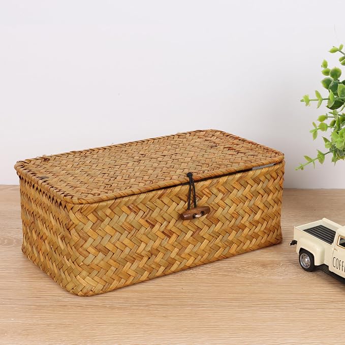 FEIALNDUO Wicker Shelf Baskets - Image 3
