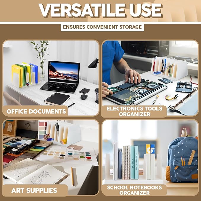 Desktop File Organizer, Mail Organizer, 7 Compartments Office File Sorter - Image 4