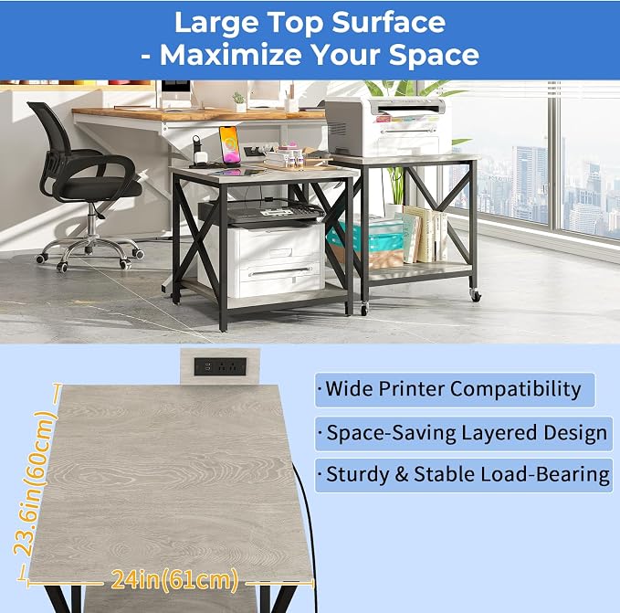 METYERRY Large Printer Stand - Image 7