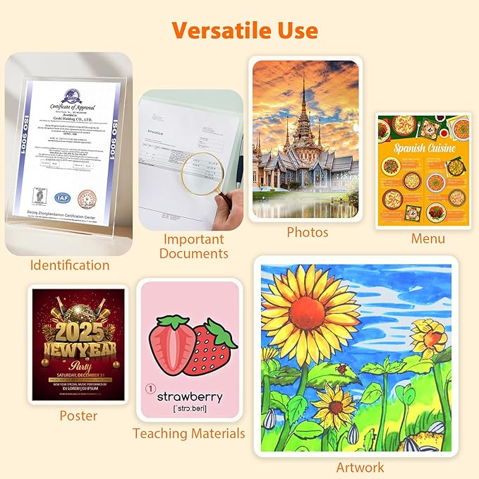 Laminating Sheets 100 Pack, 3 Mil Clear A4 Thermal Laminate Pouches, 8.7 x 11.9-inch Lamination Sheet, Laminator Plastic Paper Hold 8.5 x 11 inch, Suitable for Paper/Photo/Card/Notecard-DeskLoop Office