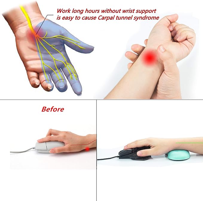 BRILA Ergonomic Memory Foam Mouse Wrist Rest Support Pad Cushion - Image 7