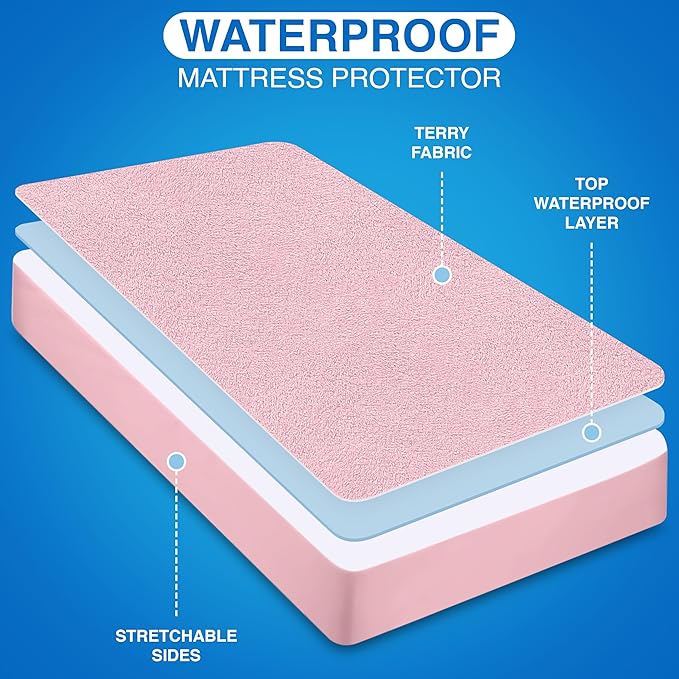 Utopia Bedding Waterproof Mattress Protector, Premium Terry Mattress Cover 200 - Image 4