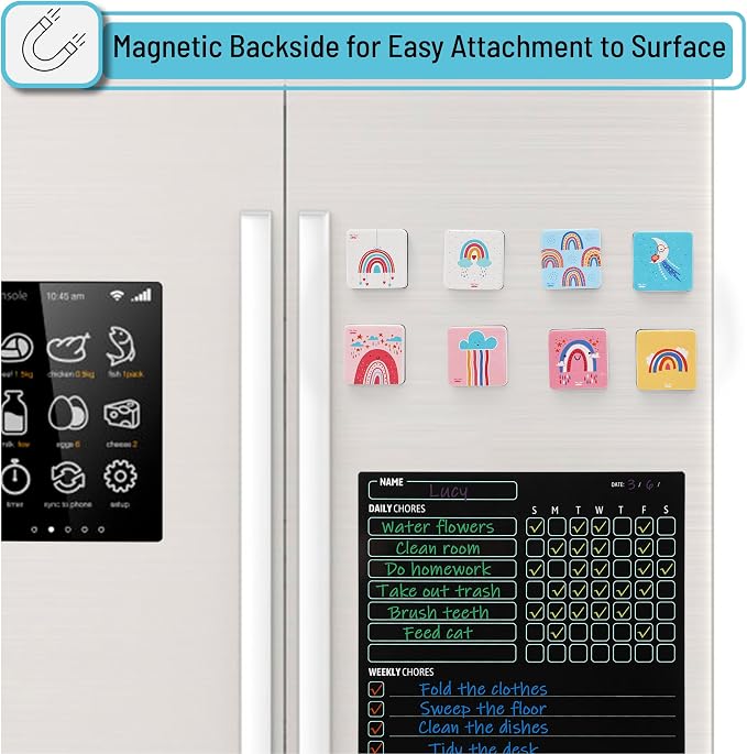 Mr. Pen- Mini Magnetic Dry Erase Erasers, 24 Pack, Boho Style | Small Magnetic - Image 5