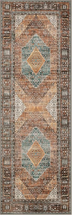 GENIMO 2x5 Runner Rugs for Hallway, Machine Washable Non Slip Vintage Retro Rugs - Image 7