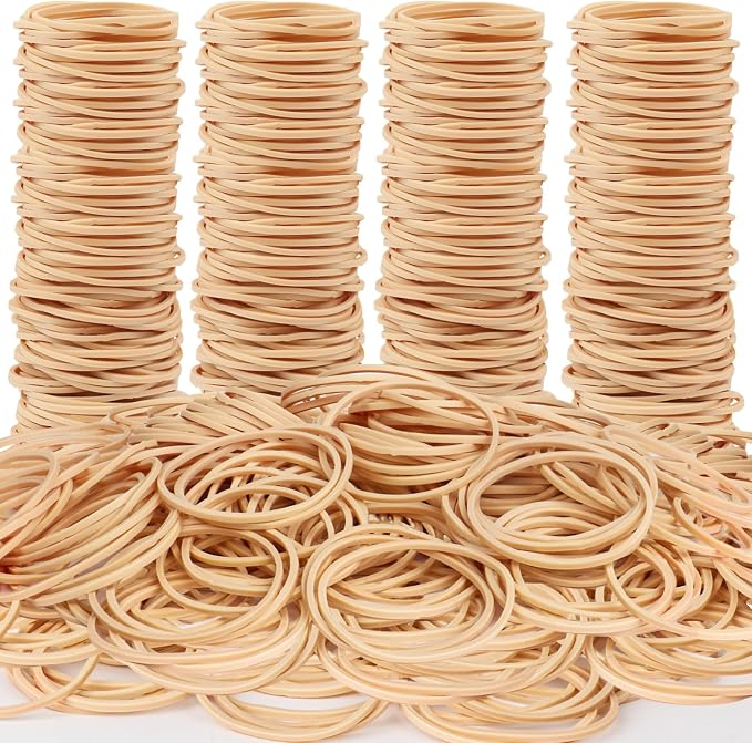 Rubber Bands Office Supplie 1100Pcs Size #16 Rubberbands Light Brown Elastics by Unknown