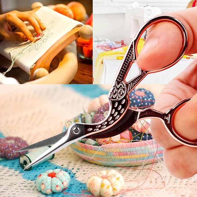 BIHRTC 3.6 Inch Embroidery Scissors Small Precision Embroidery Scissors - Image 6