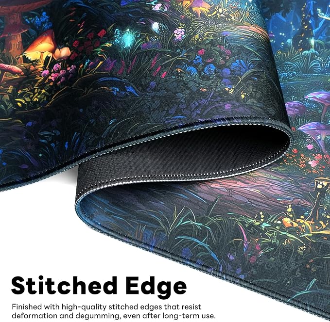 Desk Mat, Big Desk Pad, 31.5x11.8 Inches Extended Big Gaming Mouse Pad - Image 4