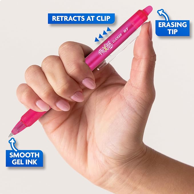 Pilot FriXion Clicker Erasable, Refillable & Retractable Gel Ink Pens Fine - Image 4