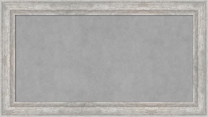 Amanti Art Silver Framed Magnetic Board 15x27 Small Vision Board by AmantiArt