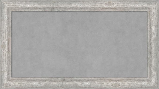 Amanti Art Silver Framed Magnetic Board 15x27 Small Vision Board by AmantiArt