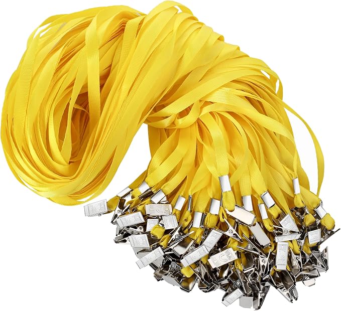 LOCONHA 100 Pack Yellow lanyards Lanyards by LOCONHA