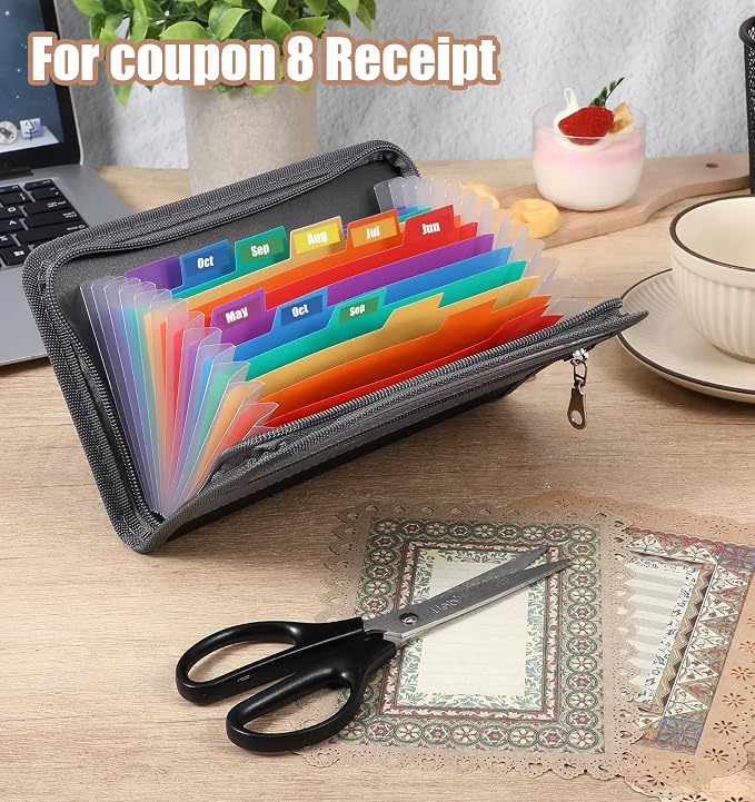 Receipt Folder, Receipt Holder Organizer 11.81 * 7.87 Inch | Receipt Keeper - Image 6