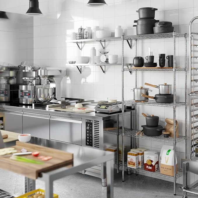 Regal Altair 14" Deep x 30" Wide x 74" Height Wire Shelving Kit | 5-Tier | NSF - Image 6