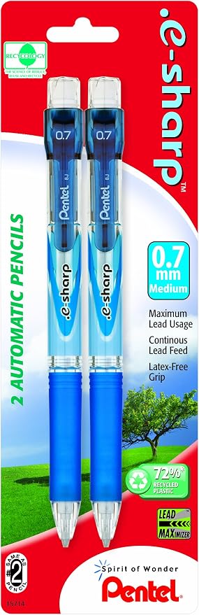 Pentel.E-Sharp Automatic Pencil, 2 Pack by PentelofAmerica