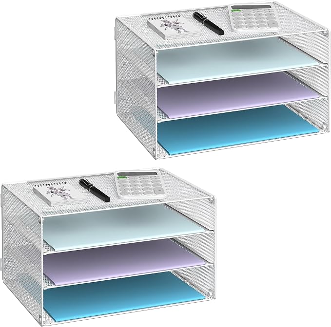 DALTACK 3 Tier Letter Tray Paper Organizer by DALTACK