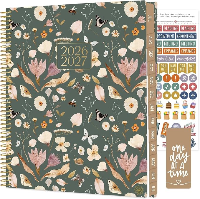 bloom daily planners 2026-2027 Planner 13 Month Academic Year Organizer by bloomdailyplanners