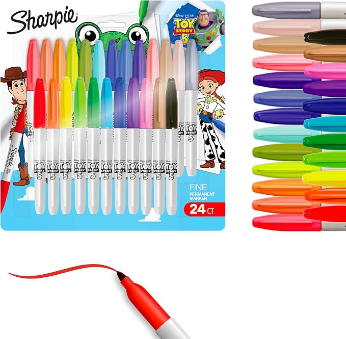 Sharpie Permanent Markers, Toy Story 5 Packaging, Fine Point by Unknown