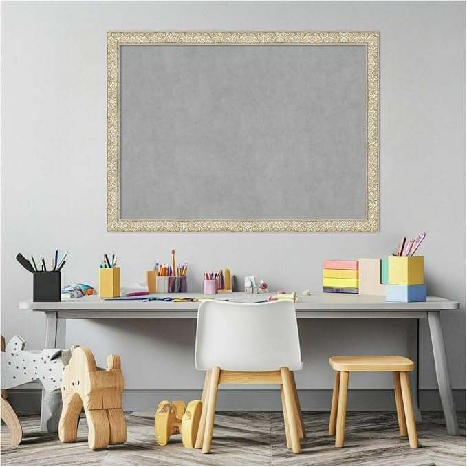 Amanti Art Silver Framed Magnetic Board 22x30 Medium Vision Board - Image 5