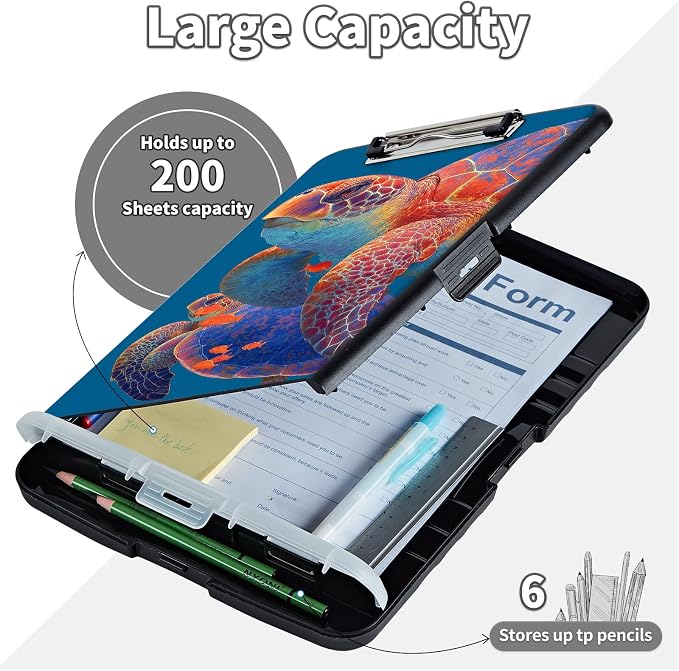 Clipboard with Storage & Pen Holder, Nursing Letter-Size 8.5x11 with - Image 7