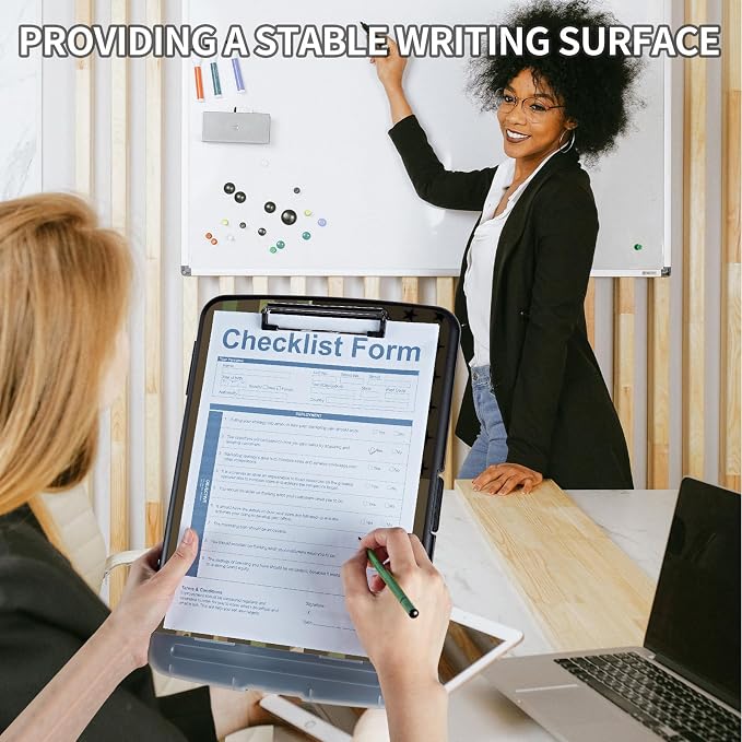 Clipboard with Storage, Clip Boards 8.5X11 with Storage & Pen Holder, Heavy - Image 4