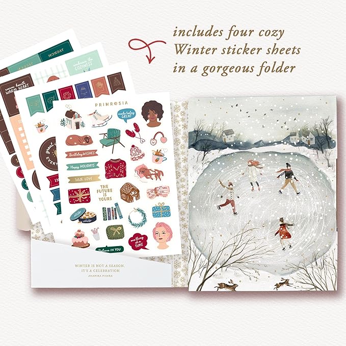 Primrosia 12 Dual Tip Watercolor Marker Pens - Fine Tip & Brush Tips, Professional Quality, 4 x Sticker Sheets, Blendable, Non-Toxic, Perfect for Calligraphy, Drawing & Coloring. (Alpine)-DeskLoop Office