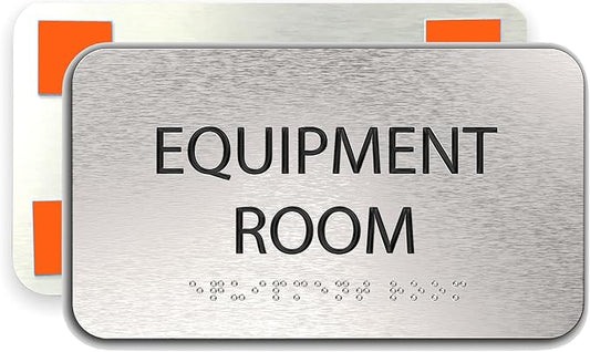 ADASigns Equipment Room Sign 7" W x 4" H by ADASigns