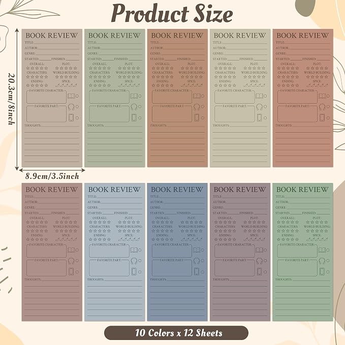 L1rabe Boho Book Review Bookmarks - Image 2