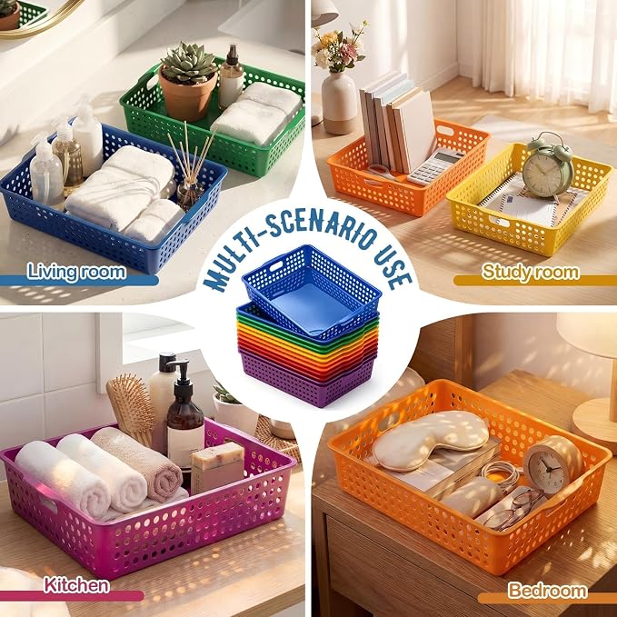 Geetery 12 Pack Classroom Storage Baskets - Image 5