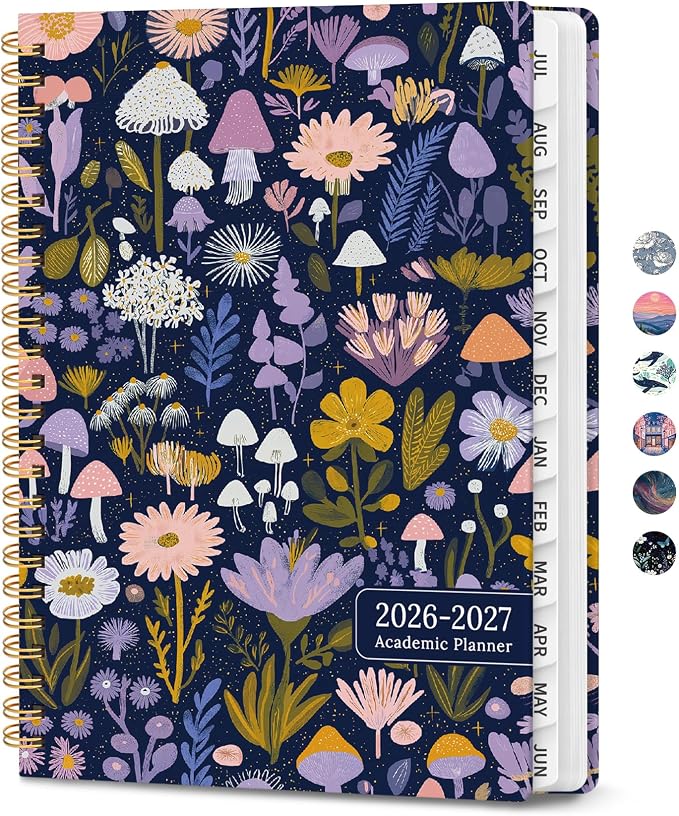 Planner 2026-2027, Hardcover Monthly and Weekly Academic Planner July 2026 by Zotia