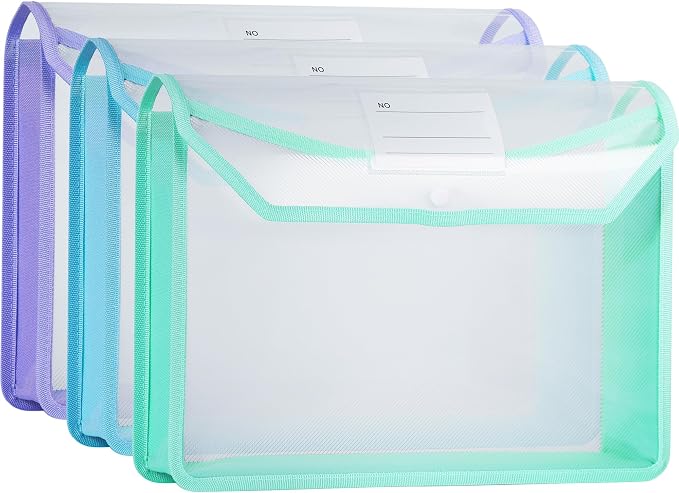 Plastic Expanding File Folder, Folders by WORPSON