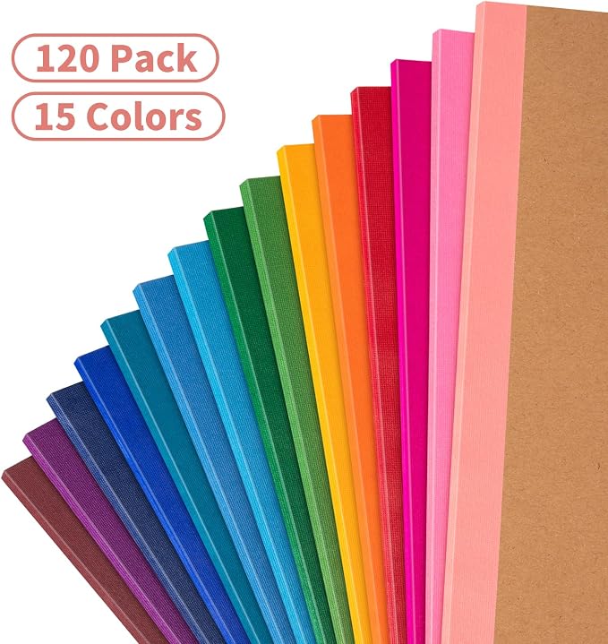 120 Pack Lined Notebook Journals Bulk, A5 College Ruled Composition Notebook - Image 3