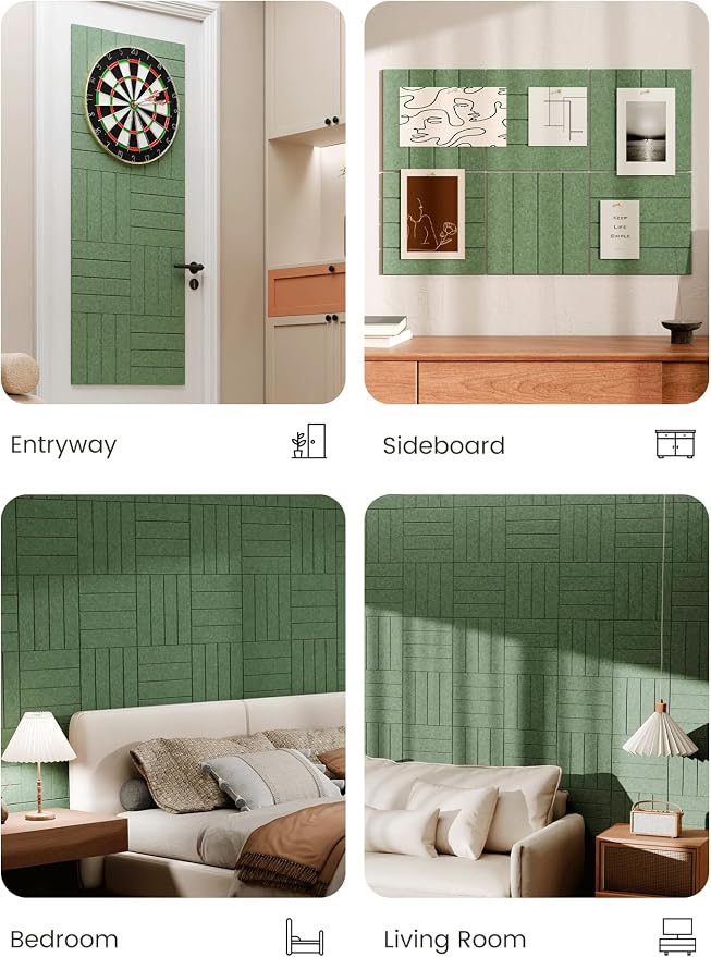 Bumusty Large Cork Board Alternative-36 x 24" Felt Bulletin Board Tiles - Image 5