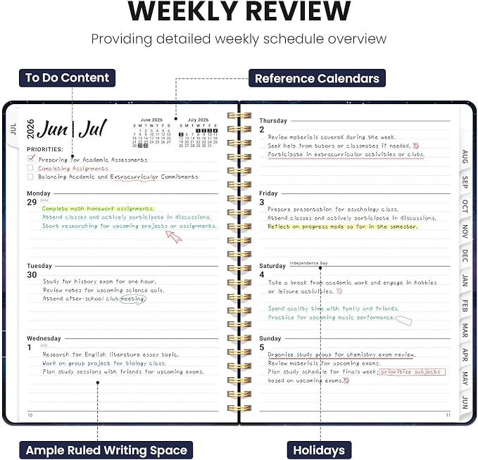 Planner 2026-2027, Monthly and Weekly Academic Planner July 2026 - Image 3